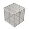 Anysizebasket Rectangular Wire Mesh Basket: 12Lx12Wx12H, 304 SS, 1/4 Rod Frame, Hinged Lid W/ Latch, Mesh: 4x.063 TMT-120120120-P04S - alternate 3
